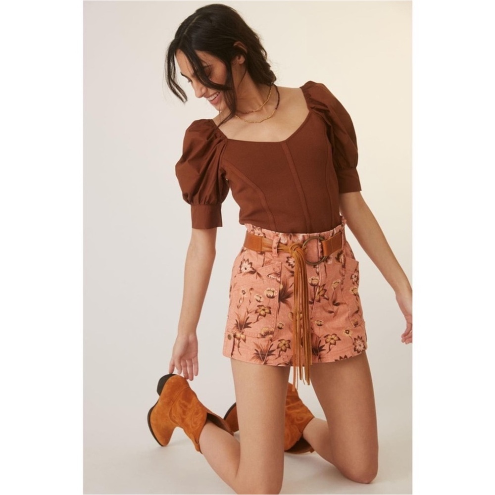 Anthropologie floral butterfly print shorts❤️❤️❤️❤️